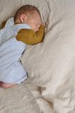 Lush Linen Oversized Swaddle in Oatmeal