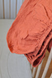 bright maple linen fitted cot sheet