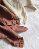 Lush Linen Oversized Swaddle in Chocolate